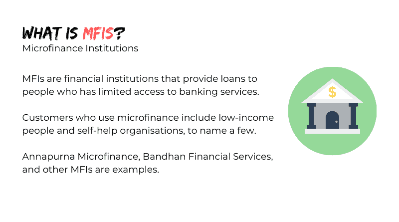 What are Microfinance Institutions (MFIs)?