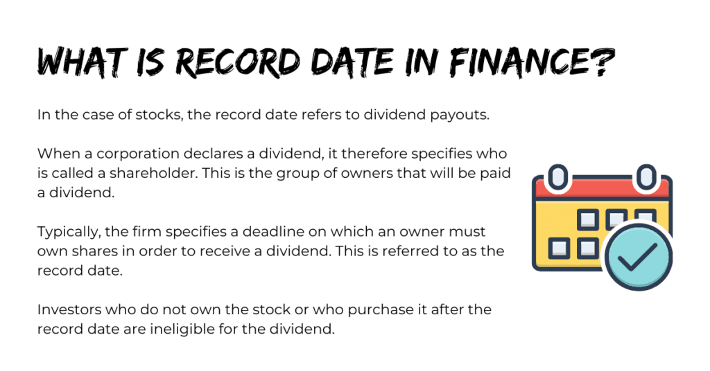 What is Record Date in Finance?