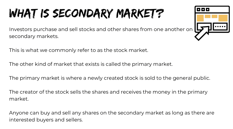 What is a Secondary Market?