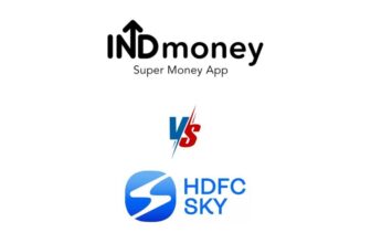 Indmoney vs HDFC Sky charges review