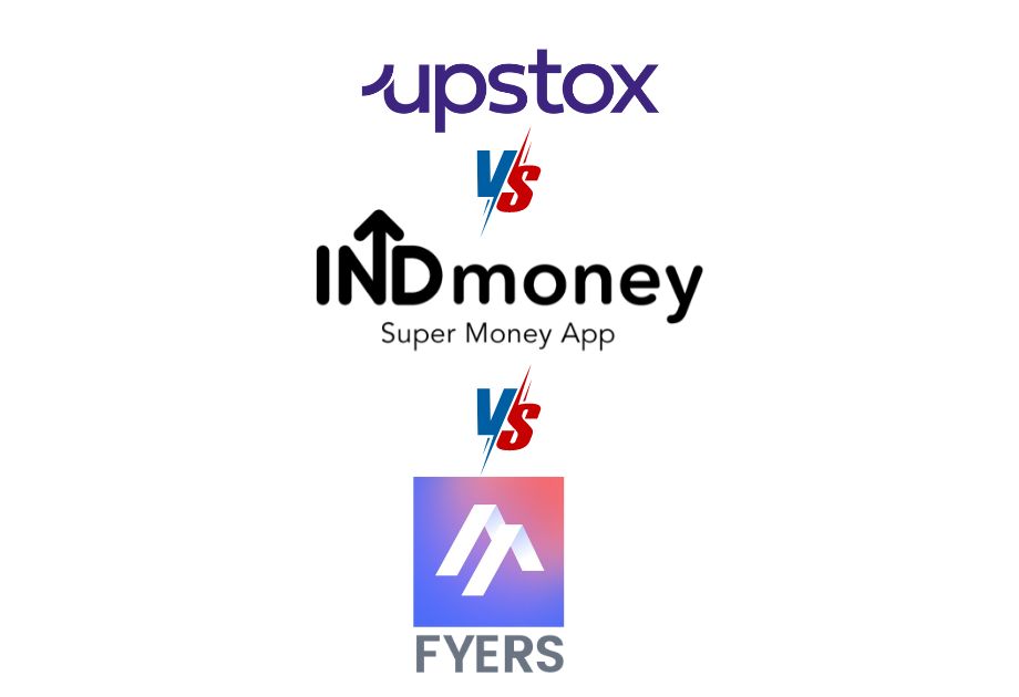 Upstox vs Indmoney vs Fyers Charges Brokerage AMC Review Which