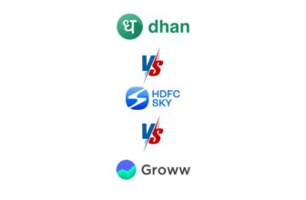 Dhan vs HDFC Sky vs Groww