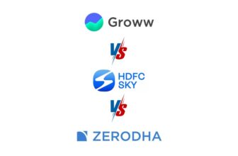HDFC sky vs Groww vs Zerodha