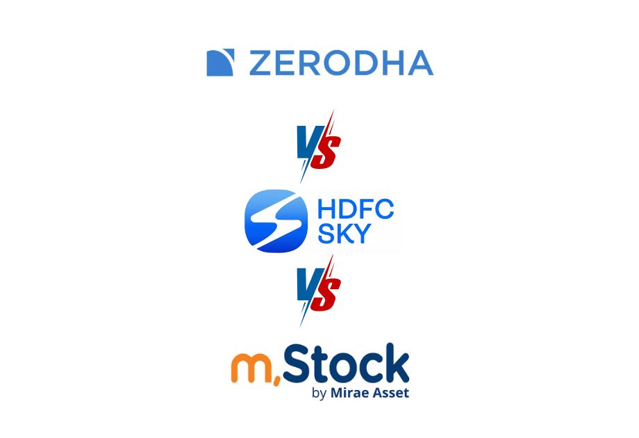 M.stock vs HDFC sky vs Zerodha Charges Brokerage Review AMC