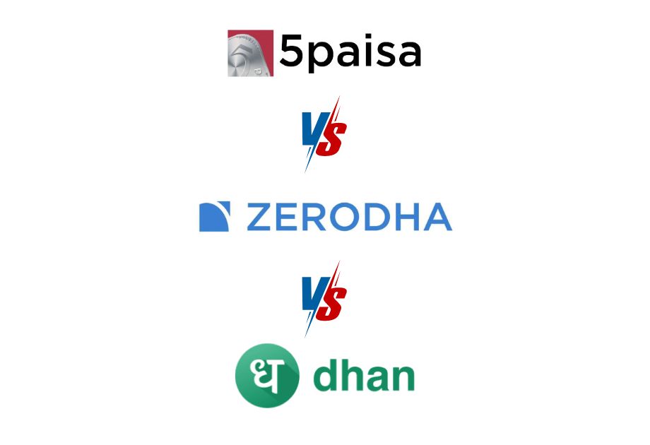 5paisa vs Zerodha vs Dhan Which is better? Charges Review AMC