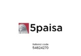 5paisa app referral code: 54624270
